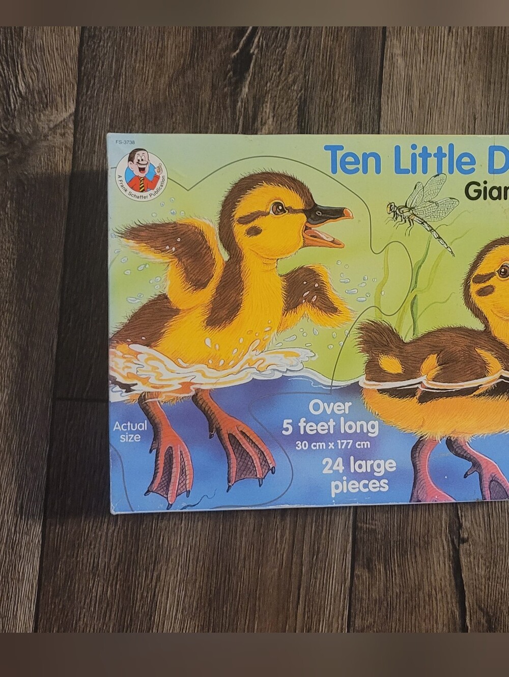 Ten Little Ducks Giant Puzzle - Bright Yellow & Brown Ducklings